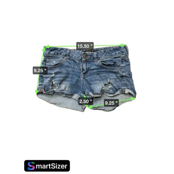 Express Jeans Women Shorts Size 2 Blue - Picture 7 of 7